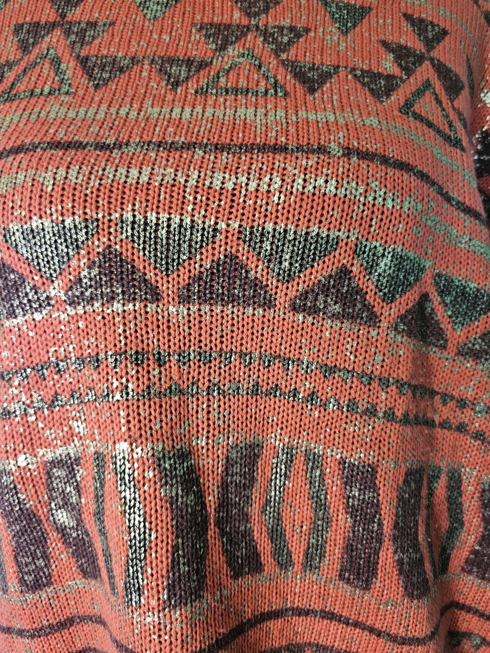 AVALIN Coral Aztec Knit Sweater Women's Size L - Picture 4 of 10